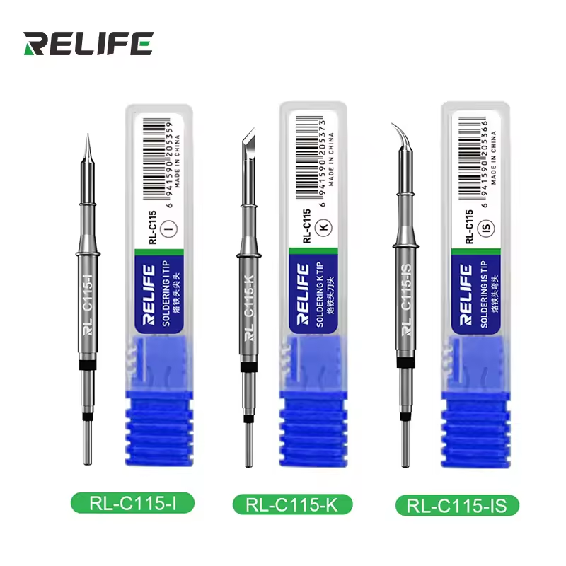 C115 Nano Soldering Iron Station - RELIFE C115-K/I/IS ナノレベルユニバーサルT115ハンドルはんだごてチップ、SUGUN、Maant、GVM、OSSはんだ付けステーションハンドルに対応