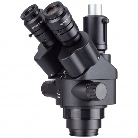 Trinocular Stereo Microscope 7X-45X - Amscope-simul-焦点三眼ズームステレオ顕微鏡ヘッド、携帯電話修理機器、黒、ブラジルから出荷、7x-45x