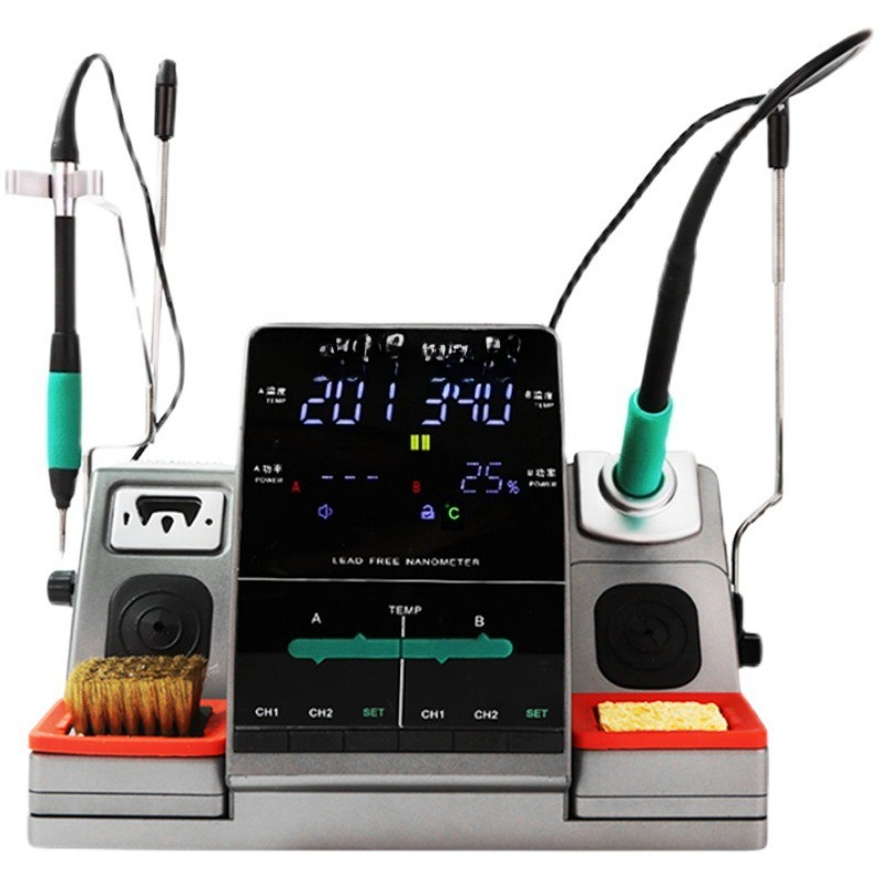 C115 Nano Soldering Iron Station - ナノ溶接テーブル、C210はんだごてヘッド、C115ダブルステーション電気はんだごて、スピードT26