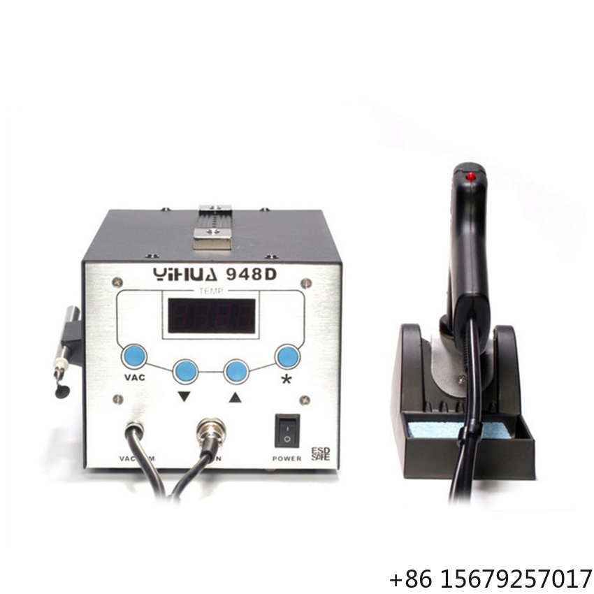 Desoldering Pump Electric Vacuum Station - 948Dインテリジェント制御高周波はんだ吸引器 3-in-1電動はんだポンプ 静電気防止溶接吸着はんだペン