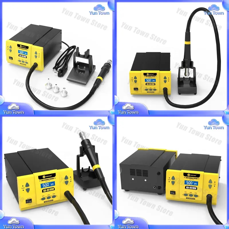 Hot Air Rework Station 861Dw - カイリウェイ861DW鉛フリーデジタル熱風リワークステーション1000Wはんだごて、携帯電話PCB ICチップBGAはんだ除去修理用