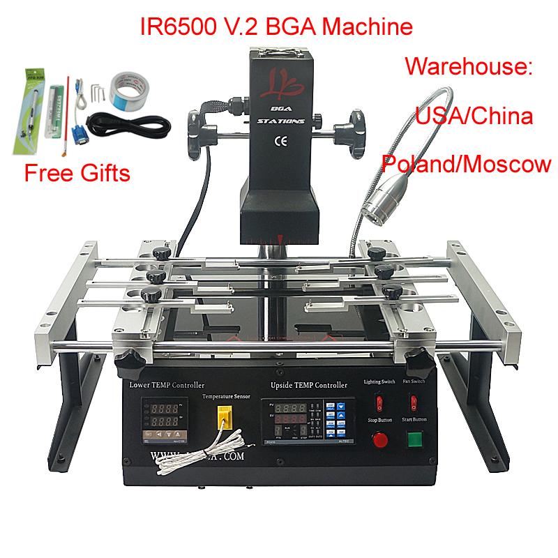 Infrared Bga Rework Station - 赤外線bgaリワークマシン,はんだ付けステーション,2つのゾーン,ir6500,v.2 pro,チップの修理用,2300w