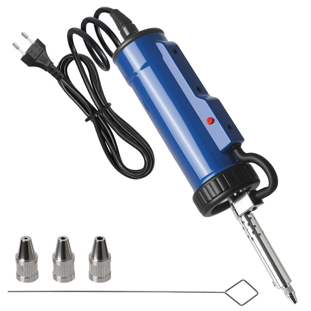 Desoldering Pump Electric Vacuum Station - 真空はんだ吸い取り器 電動はんだ吸取器 3つの吸引ノズル付き ADT03 自動除去ポンプ ポータブル