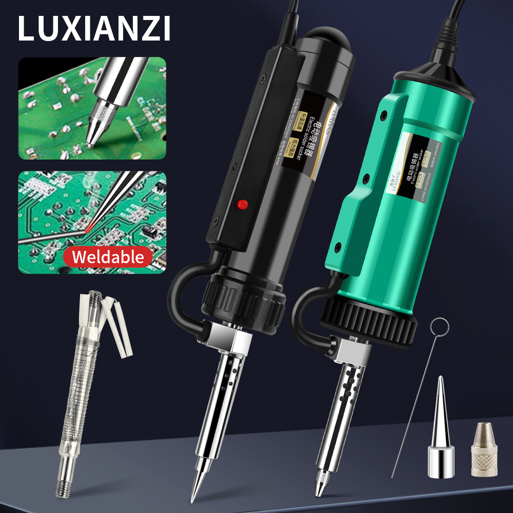 Desoldering Pump Electric Vacuum Station - LUXIANZI新型3in1自動除去ポンプ電動はんだごてハンド溶接ツール真空吸引はんだ吸い取り機