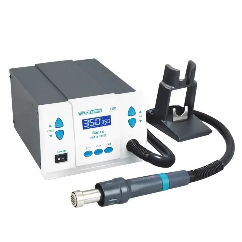 Hot Air Rework Station 861Dw - 861DW急速加熱オリジナル熱風リワークステーションはんだ付けブロワー、PCB ICチップ修理、電子部品リワーク用