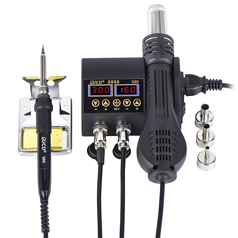 2 In 1 Soldering Rework Station 750W - JCD 2 in 1 8898 はんだ付けステーション
