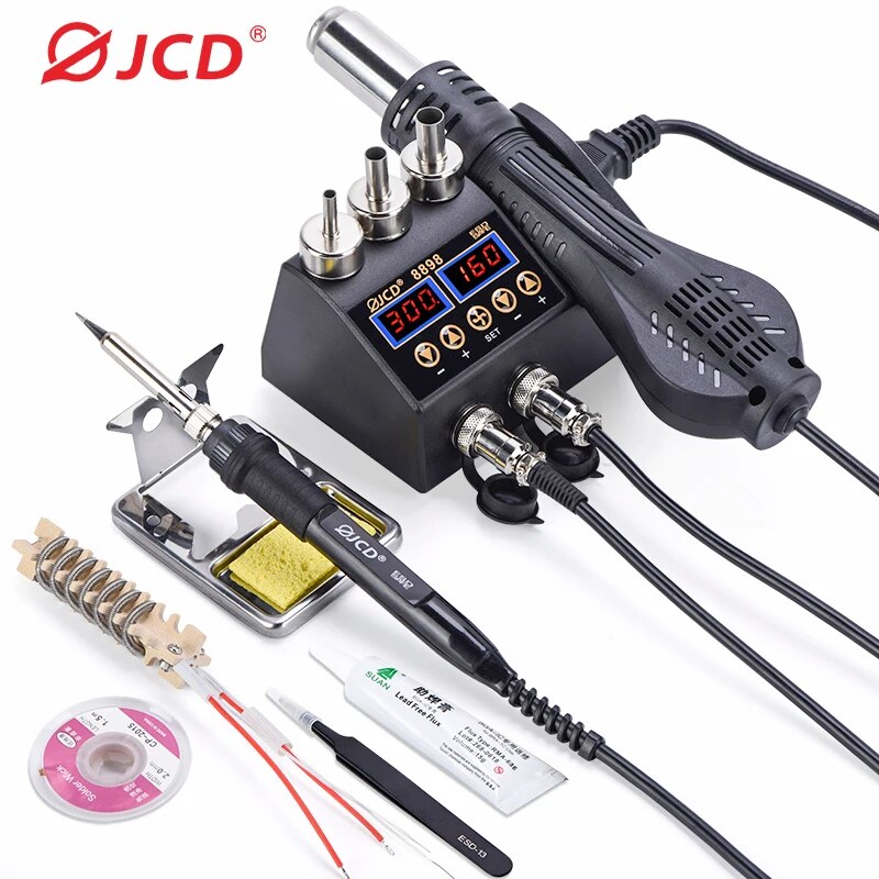 はんだ付けステーションJCD-8898 W, 2 in 1, - 2 In 1 Soldering Rework Station 750W のレビューと価格