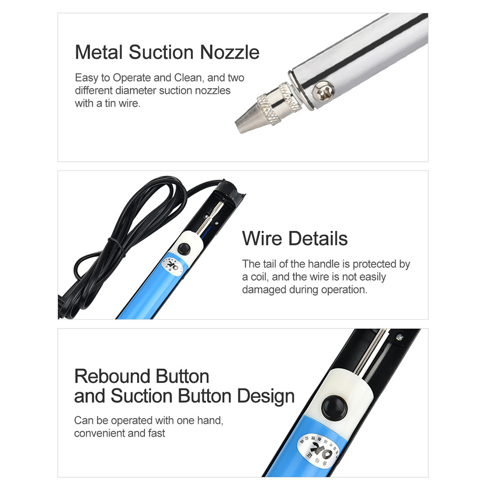 AC 110V/220V 電動錫吸い取りペンはんだごて 30 - Desoldering Pump Electric Vacuum Station のレビューと価格