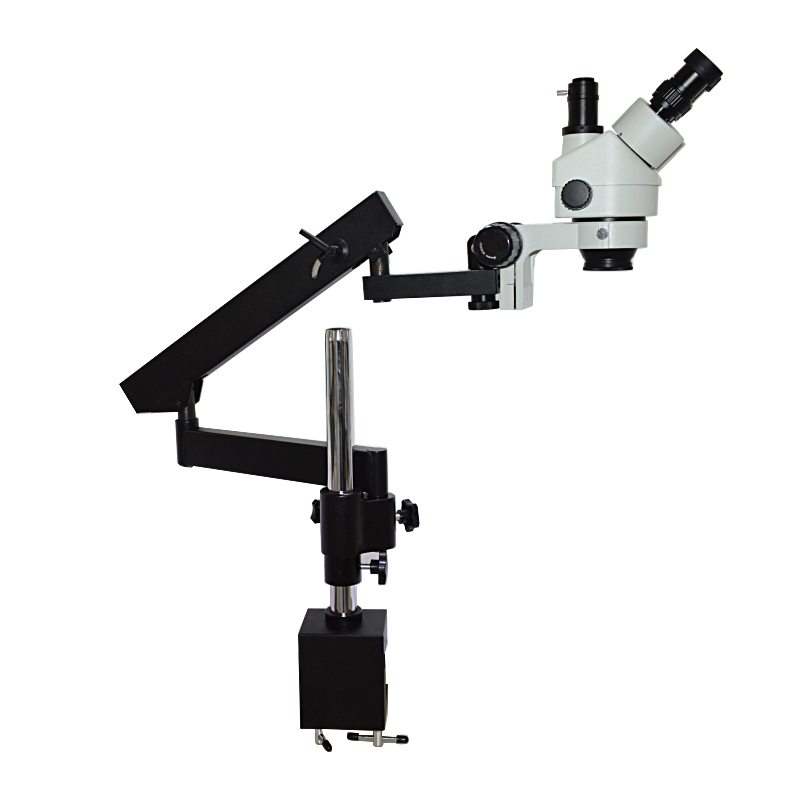 48MP 3.5X-90X フレキシブル可動関節アームブーム - Articulating Arm Boom Stand Microscope のレビューと価格