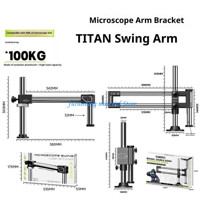 Y5GD ダブルアームブームスタンド全回転関節アーム産業用ワ - Articulating Arm Boom Stand Microscope のレビューと価格