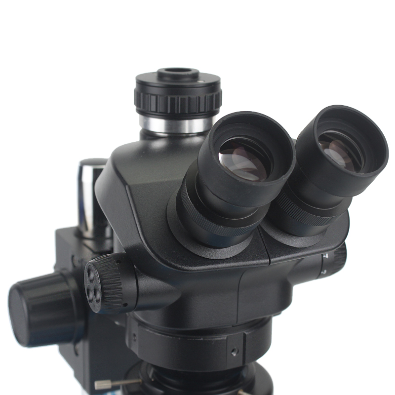 工業用ラボ用シミュルフォーカル調整式ステレオ三眼顕微鏡 3. - Simul-Focal Industrial Microscope 4K Hdmi のレビューと価格