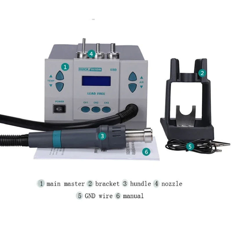 861DW急速加熱オリジナル熱風リワークステーションはんだ付 - Hot Air Rework Station 861Dw のレビューと価格
