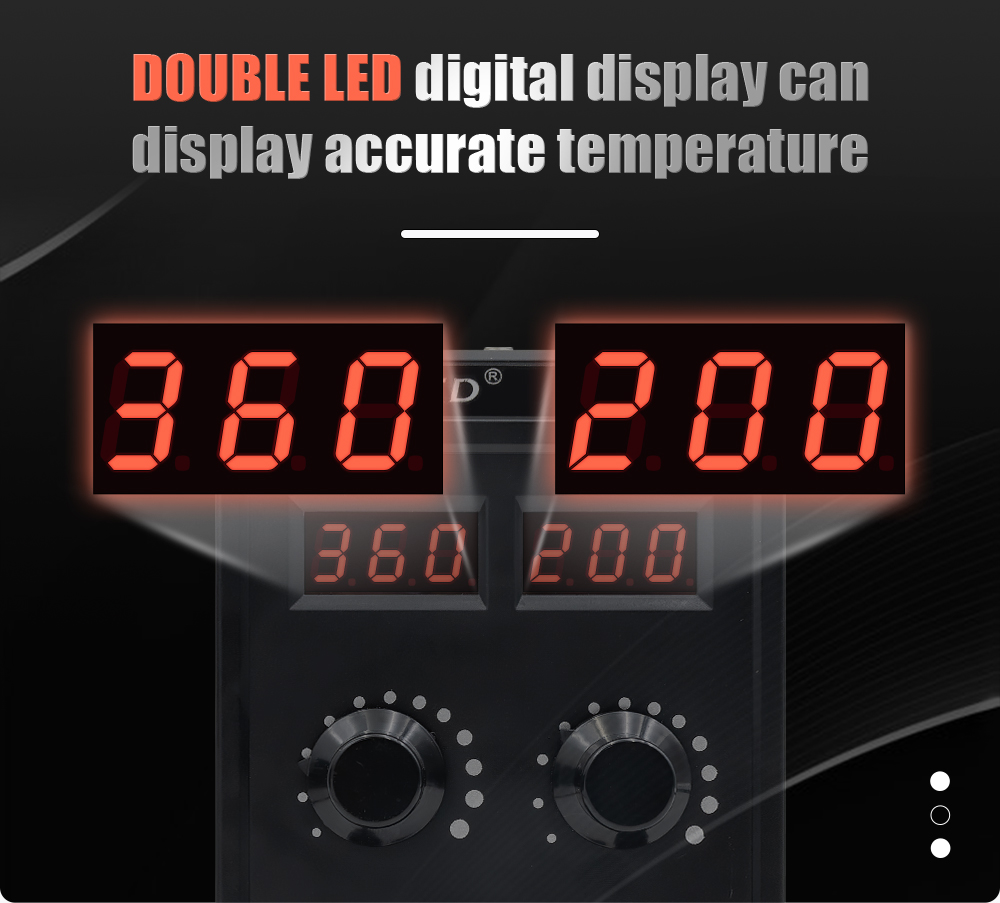 JCD 8586D はんだ付けステーション 2 IN 1 7 - 2 In 1 Soldering Rework Station 750W のレビューと価格