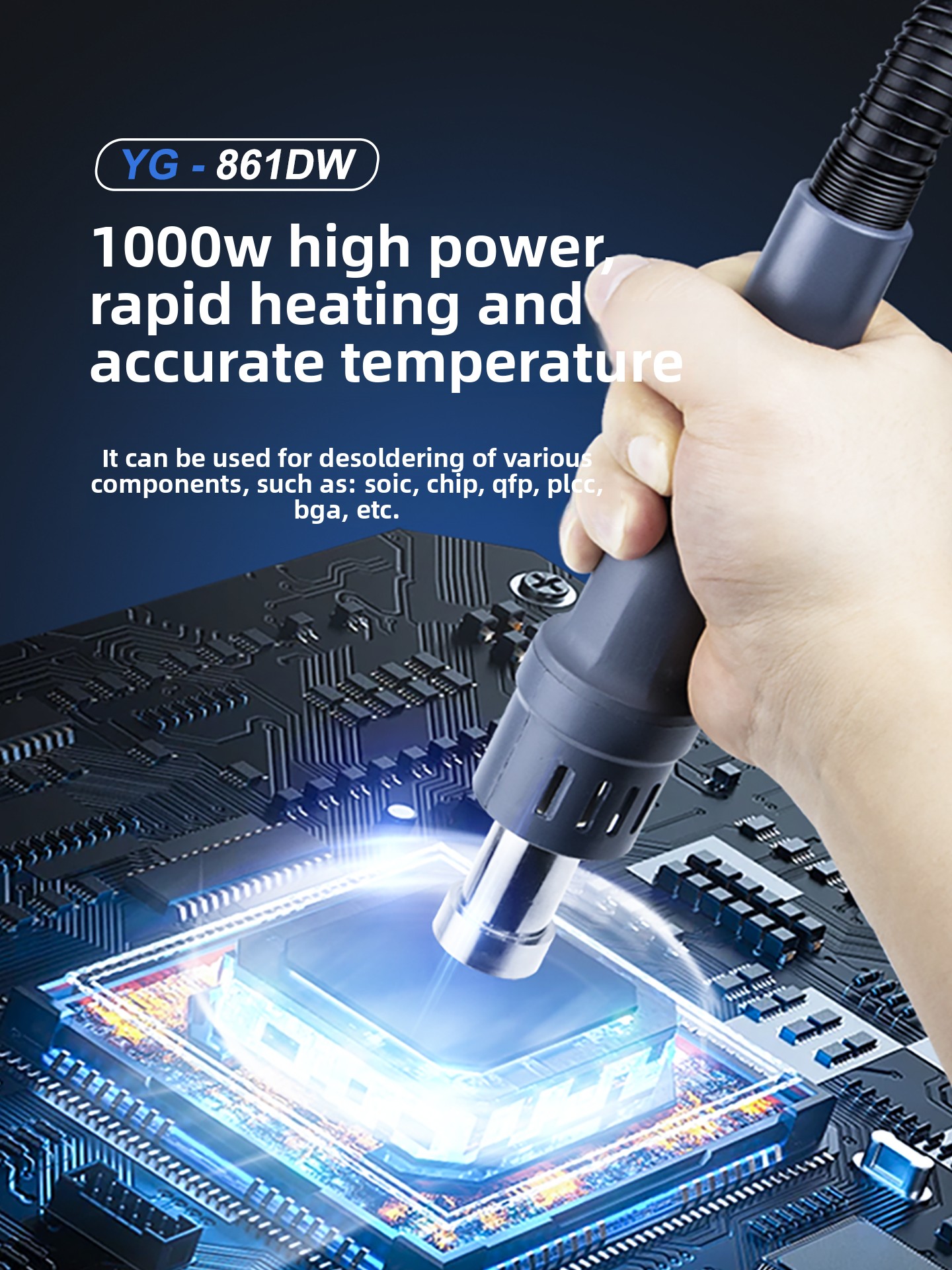 861DW 1000W 工業用熱風リワークステーション –  - Hot Air Rework Station 861Dw のレビューと価格
